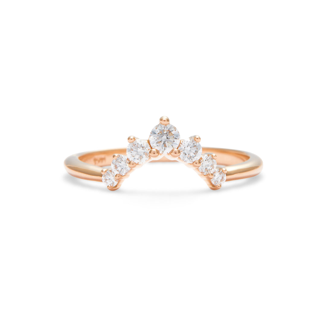 Julia Contoured Diamond Band - Large - Identity Diamonds