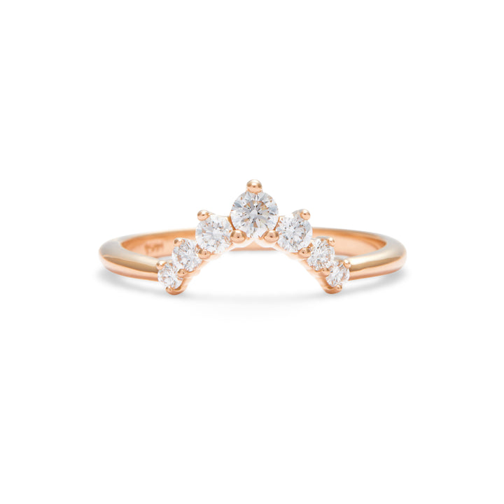 Julia Contoured Diamond Band - Large - Identity Diamonds