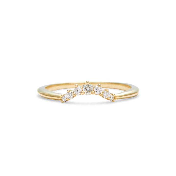 Julia Contoured Diamond Band - Small - Identity Diamonds