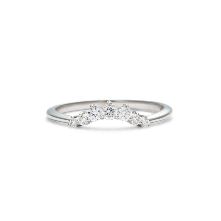 Julia Contoured Diamond Band - Small - Identity Diamonds
