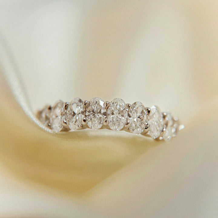 Jolene Oval Cut Diamond Band - Identity Diamonds