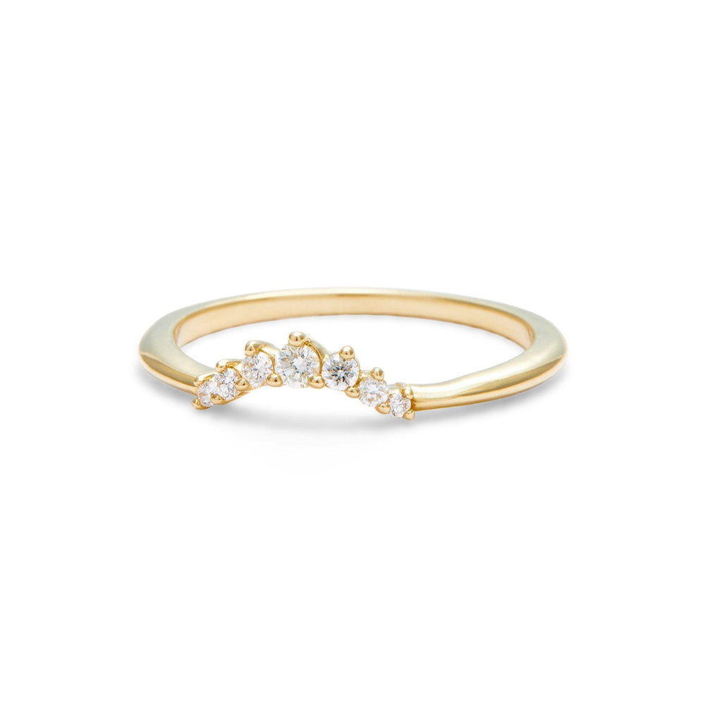 Julia Contoured Diamond Band - Small - Identity Diamonds