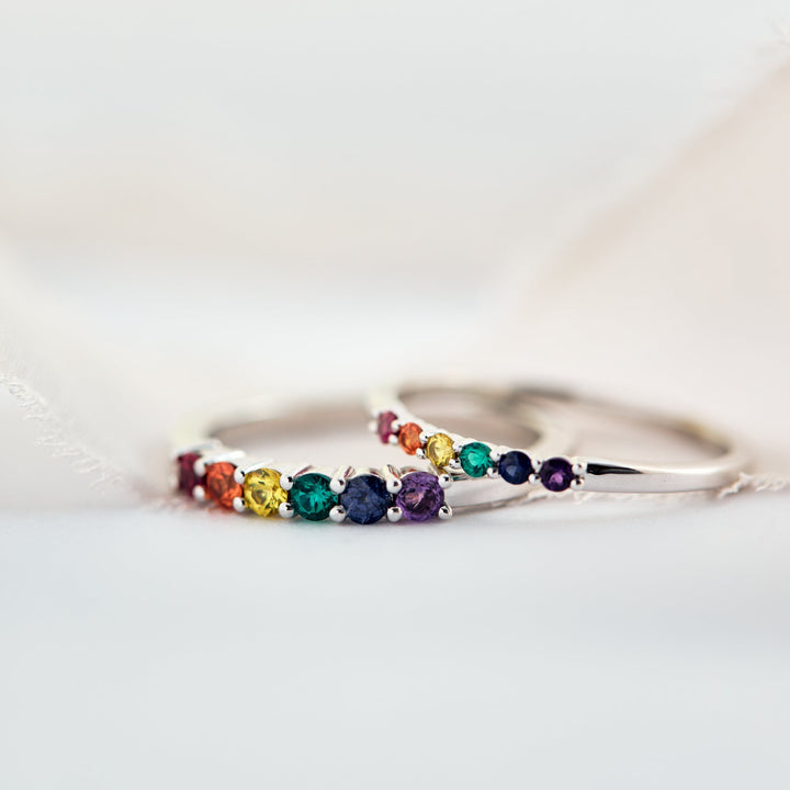 Finley Rainbow Unity band - Identity Diamonds