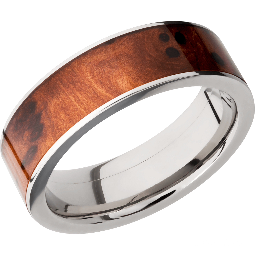 Titanium & Wood Band - Identity Diamonds