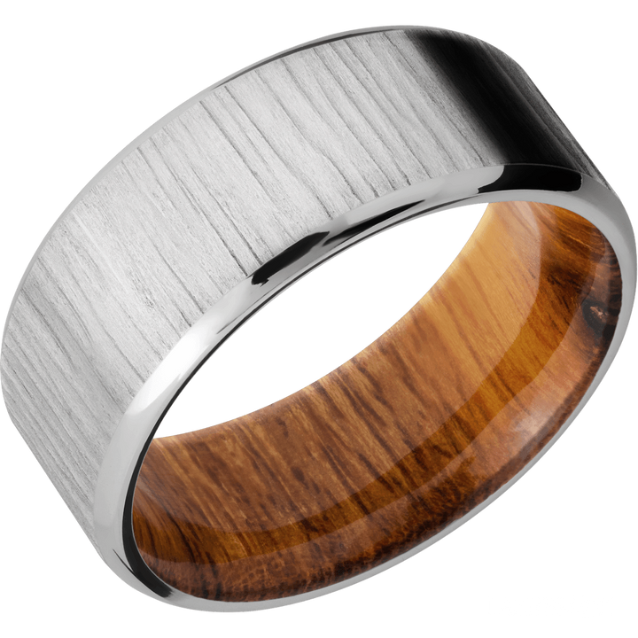 Titanium & Wood Band - Identity Diamonds