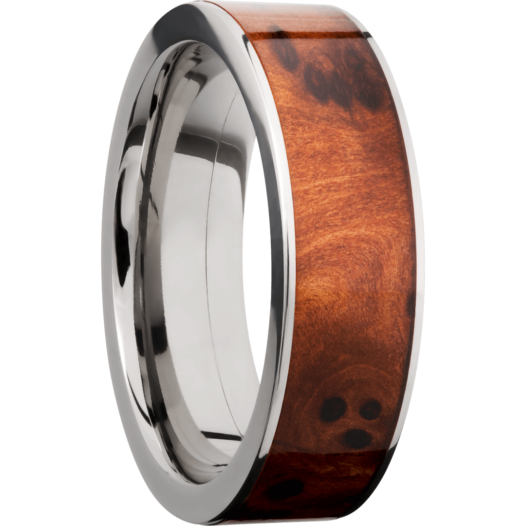 Titanium & Wood Band - Identity Diamonds
