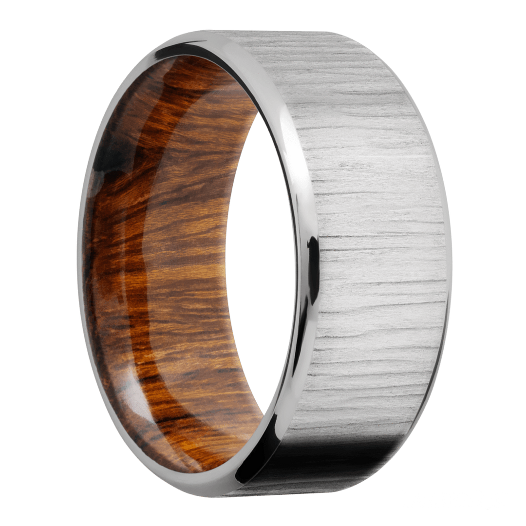 Titanium & Wood Band - Identity Diamonds