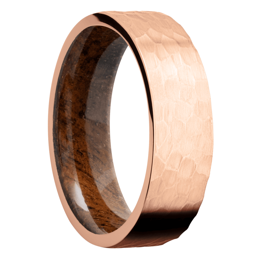 Rose Gold & Wood Band - Identity Diamonds