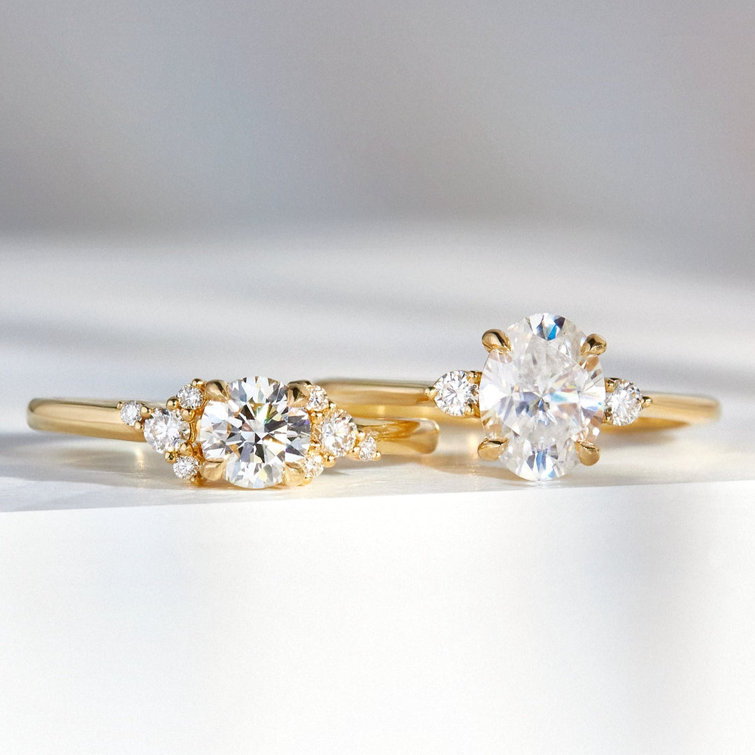 Avea Oval Cut Moissanite Engagement Ring - Identity Diamonds