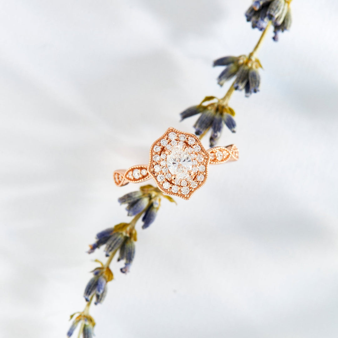 Beatrice Oval Cut Diamond Engagement Ring - Identity Diamonds