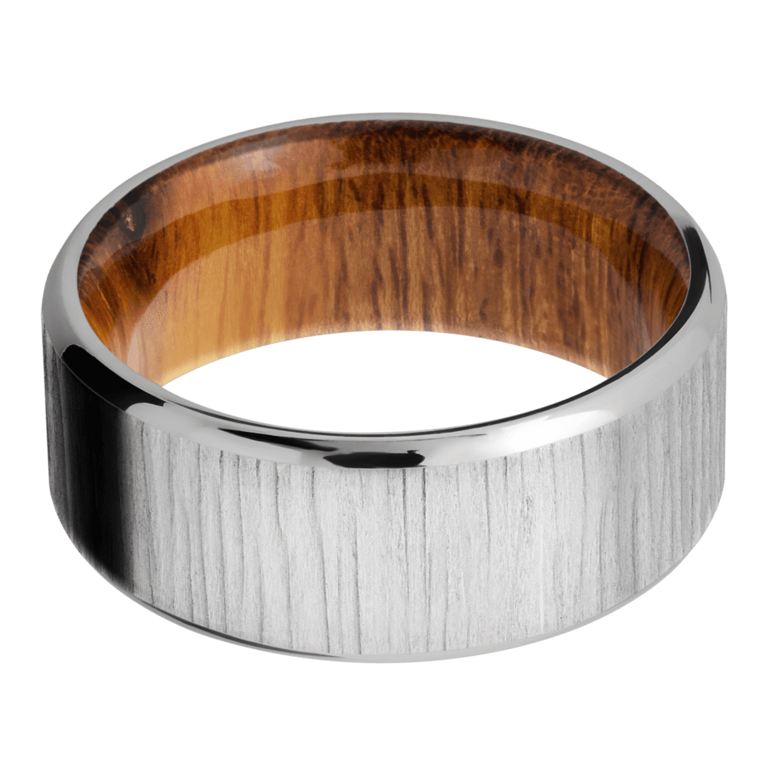 Titanium & Wood Band - Identity Diamonds