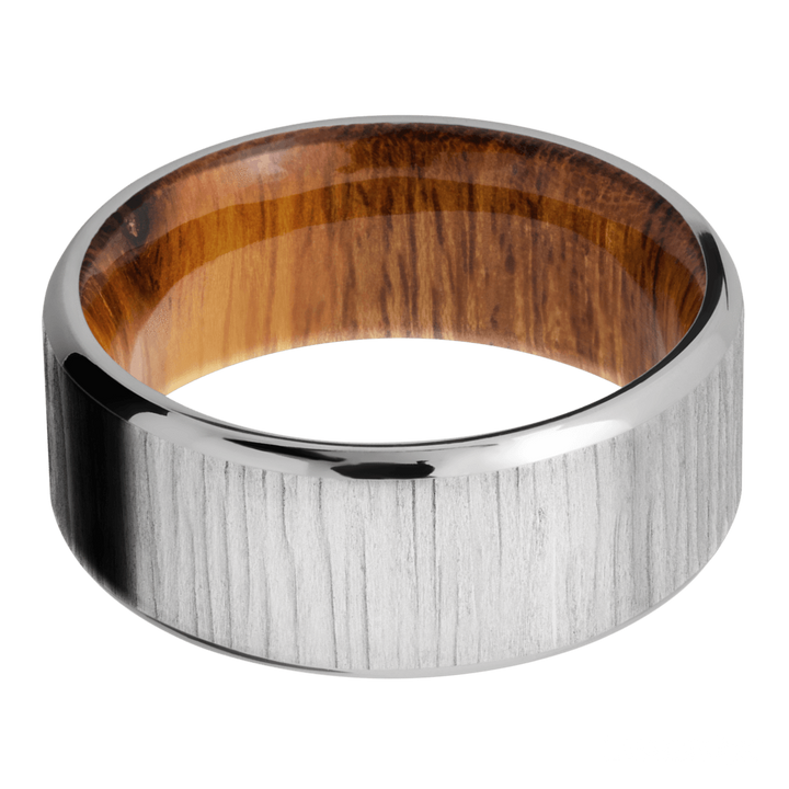 Titanium & Wood Band - Identity Diamonds
