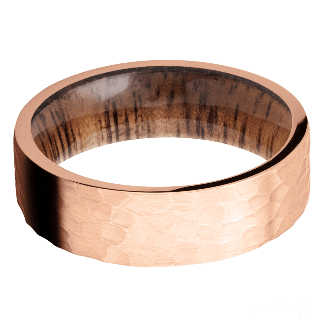 Rose Gold & Wood Band - Identity Diamonds