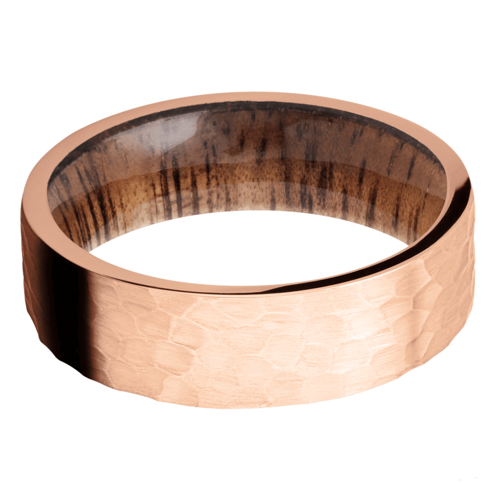 Rose Gold & Wood Band - Identity Diamonds
