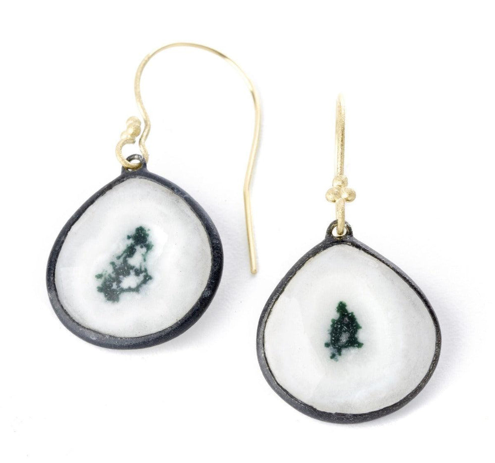 Solar quartz earrings