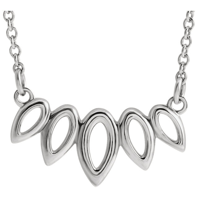Nature Inspired Leaf Necklace - Identity Diamonds