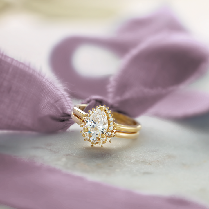Willow Pear Shape Diamond Engagement Ring - Identity Diamonds