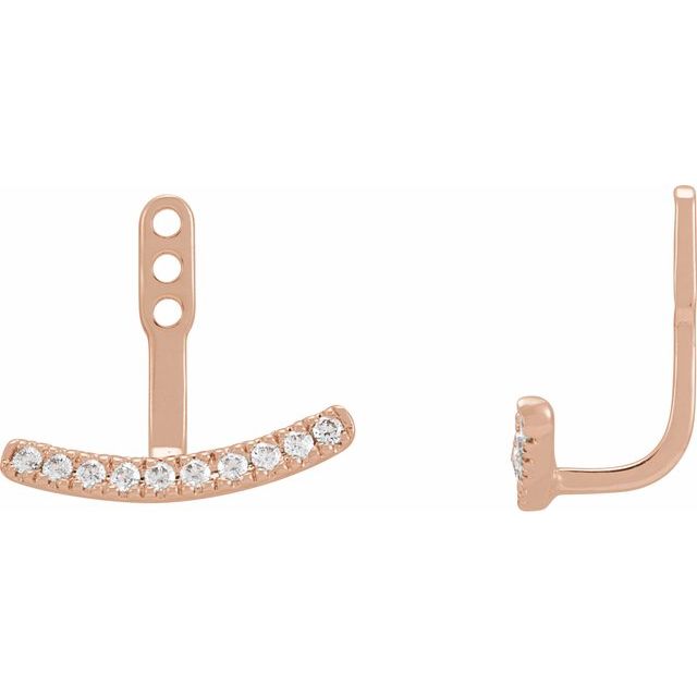 Small Diamond Earring Jackets - Identity Diamonds