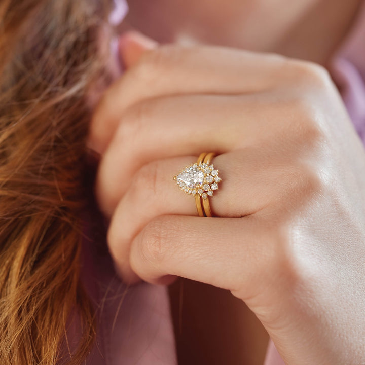 Willow Pear Shape Diamond Engagement Ring - Identity Diamonds