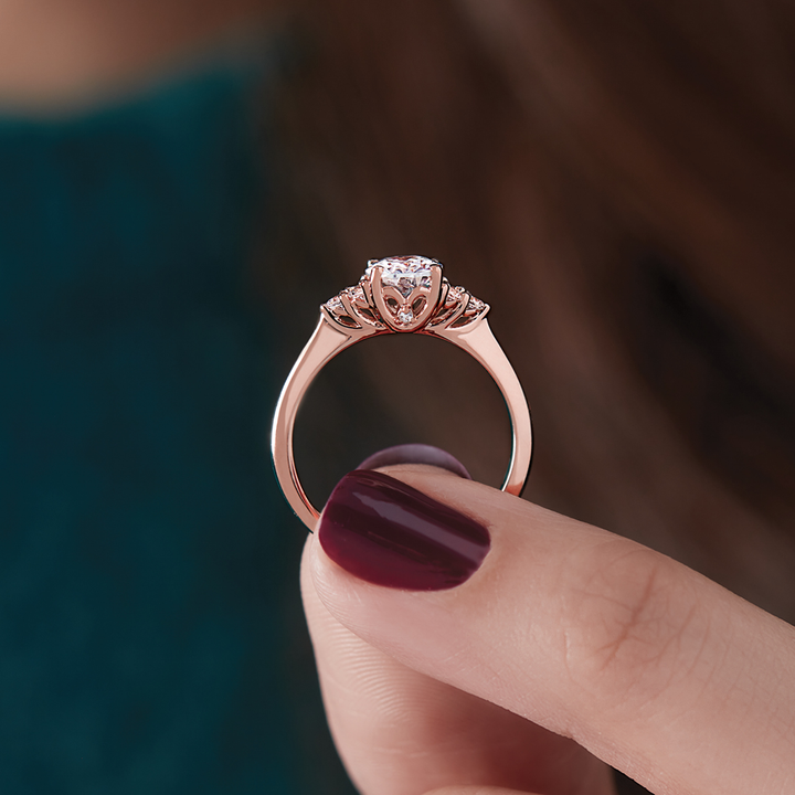 Lisbeth Oval Cut Diamond Engagement Ring - Identity Diamonds