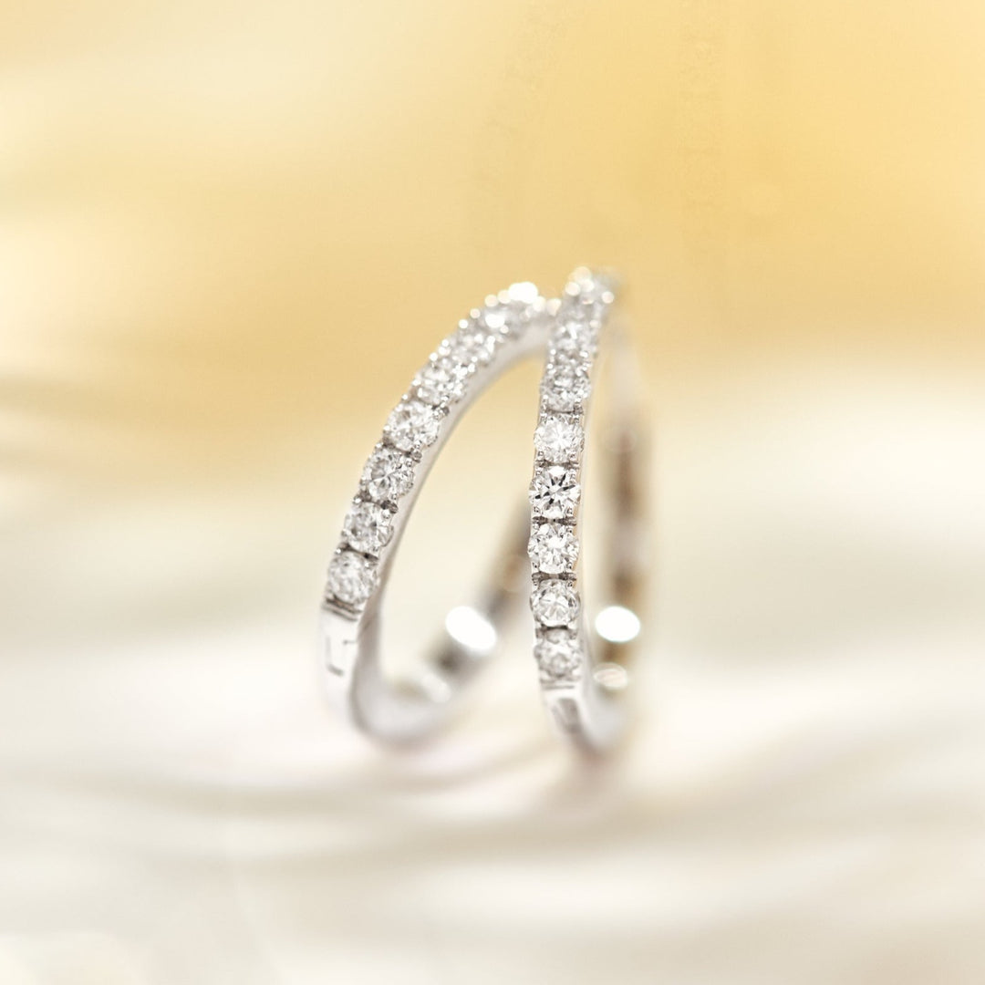 Hugger Hoop Diamond Earrings - Identity Diamonds