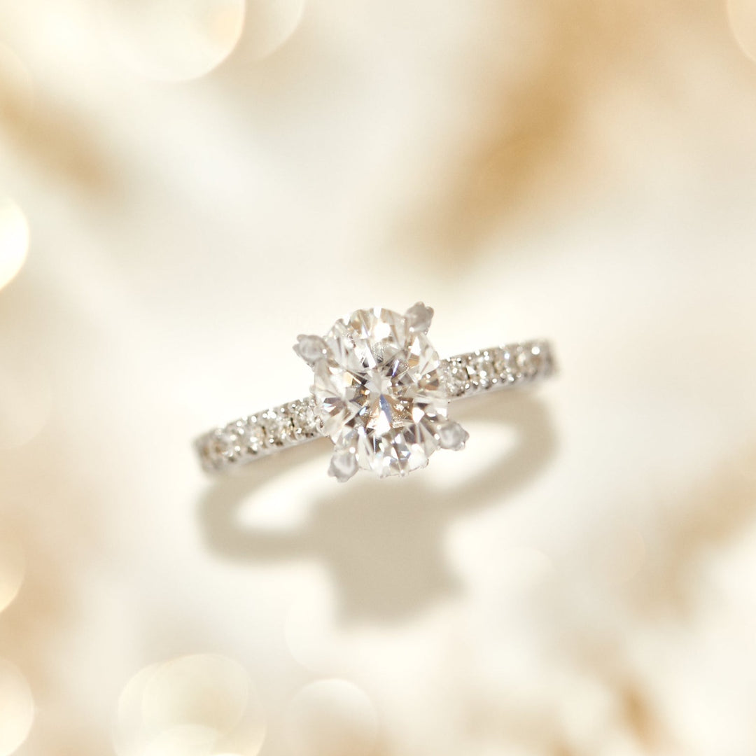 Eliza Oval Cut Diamond Engagement Ring - Identity Diamonds
