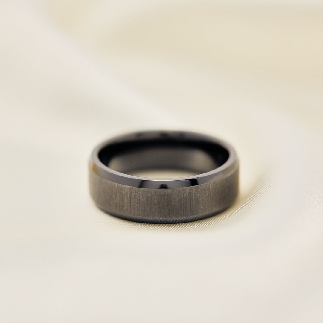 Black Zirconium Band - Identity Diamonds