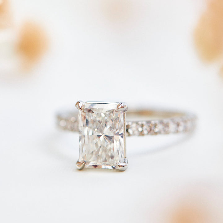 Levi Radiant Cut Diamond Engagement Ring - Identity Diamonds