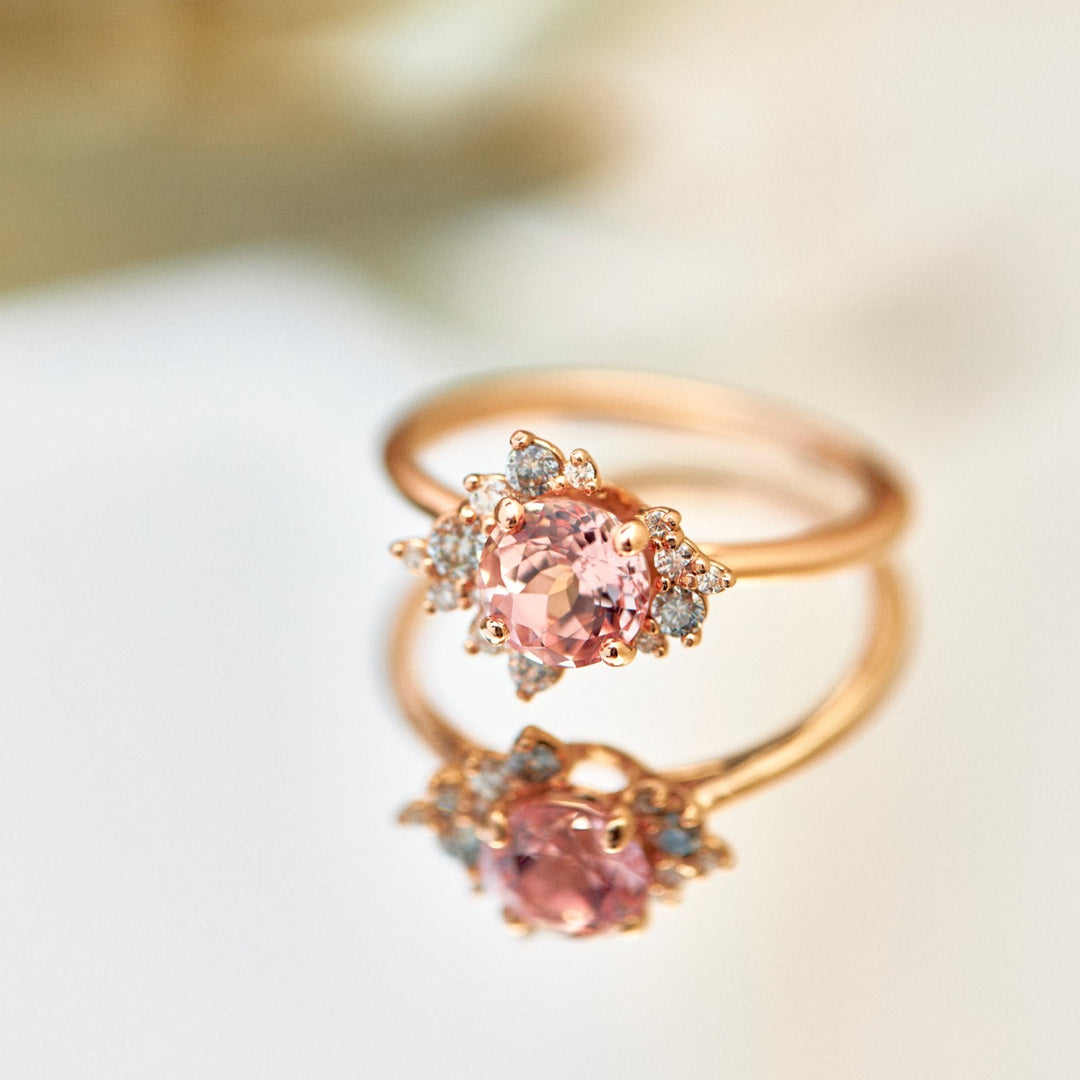 Gwen Rosé Sapphire Engagement Ring - Identity Diamonds