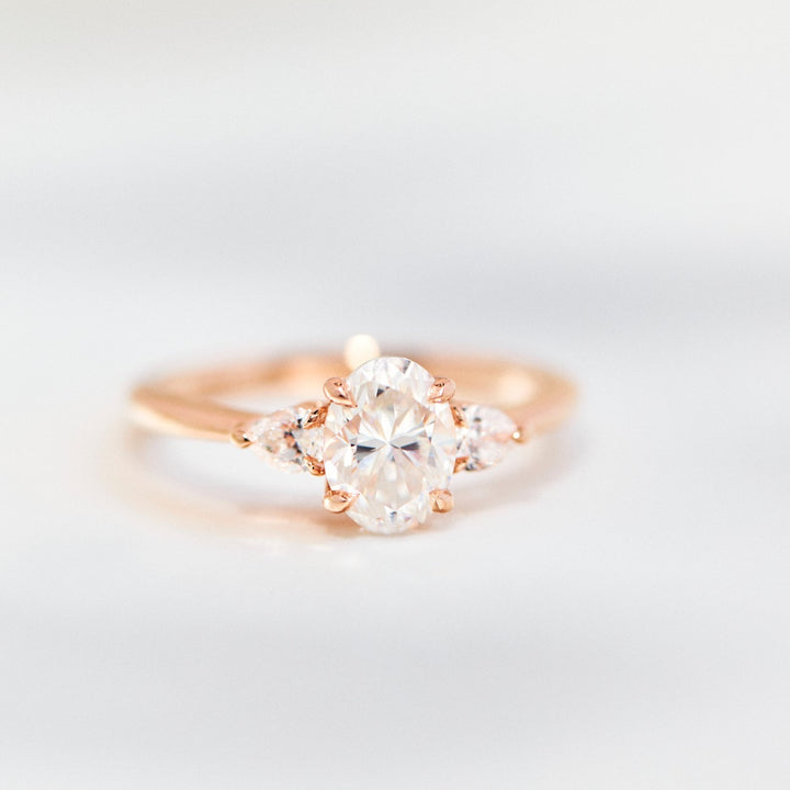Juliet Oval Cut Moissanite Engagement Ring - Identity Diamonds