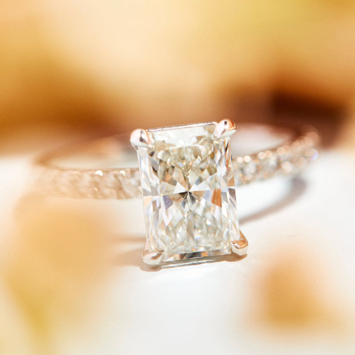 Levi Radiant Cut Diamond Engagement Ring - Identity Diamonds