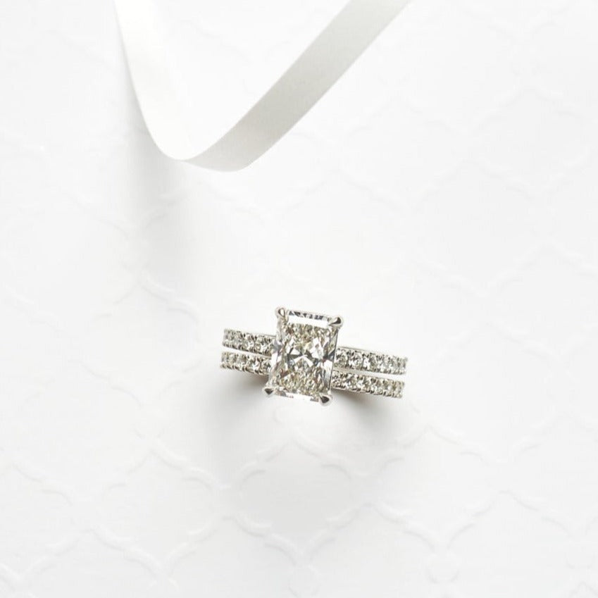 Levi Radiant Cut Diamond Engagement Ring - Identity Diamonds