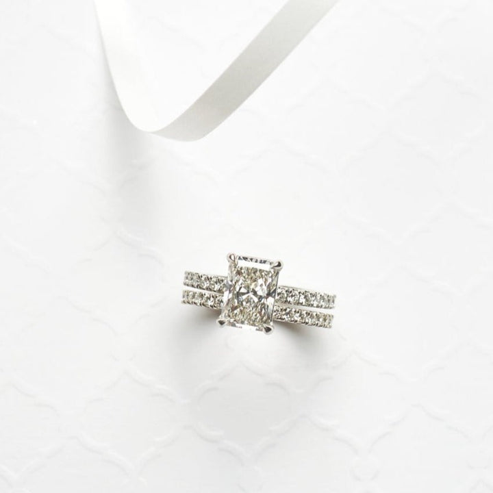 Levi Radiant Cut Diamond Engagement Ring - Identity Diamonds