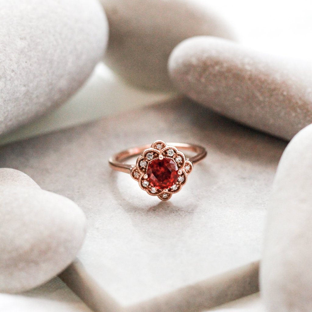 Bella Ruby Engagement Ring - Identity Diamonds