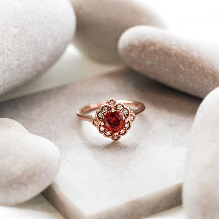 Bella Ruby Engagement Ring - Identity Diamonds