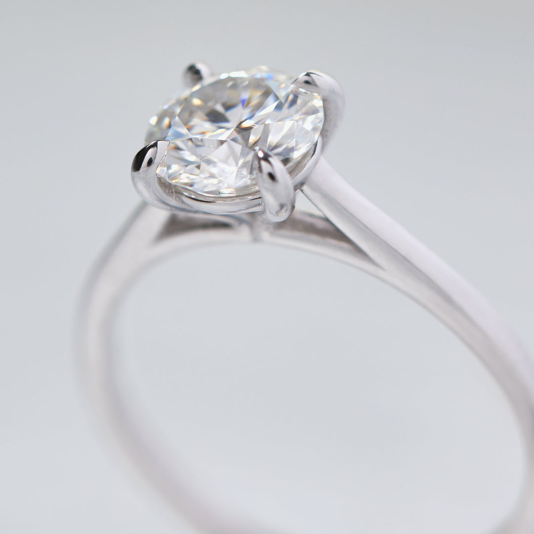 Brittany Moissanite Engagement Ring - Identity Diamonds