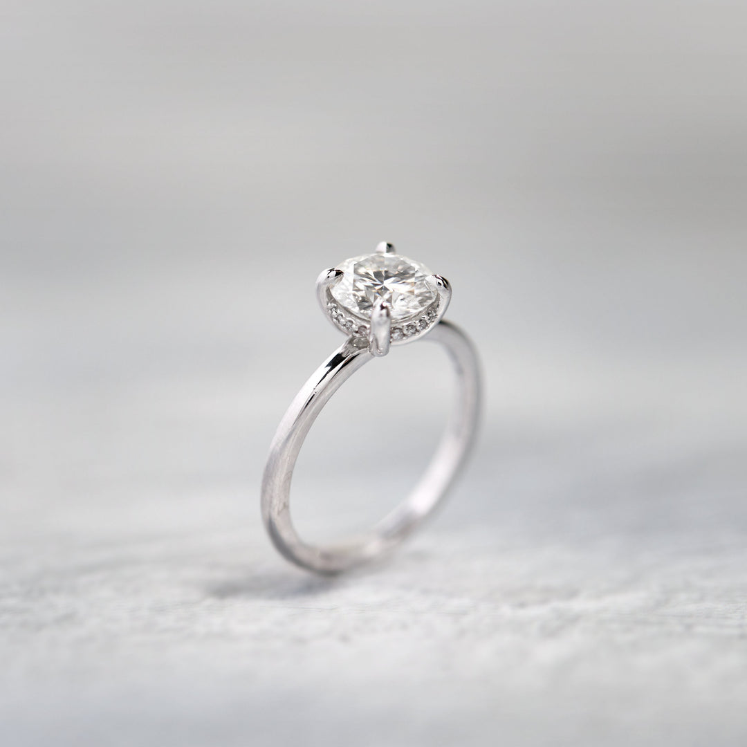 Celeste Moissanite Engagement Ring - Identity Diamonds