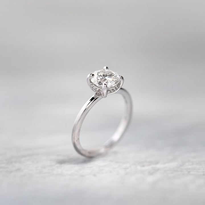 Celeste Moissanite Engagement Ring - Identity Diamonds
