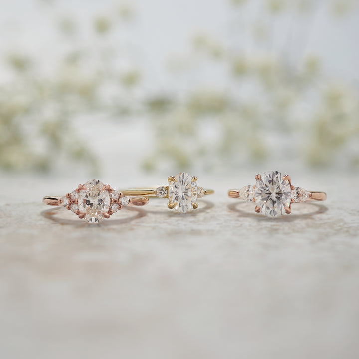 Lisbeth Oval Cut Diamond Engagement Ring - Identity Diamonds