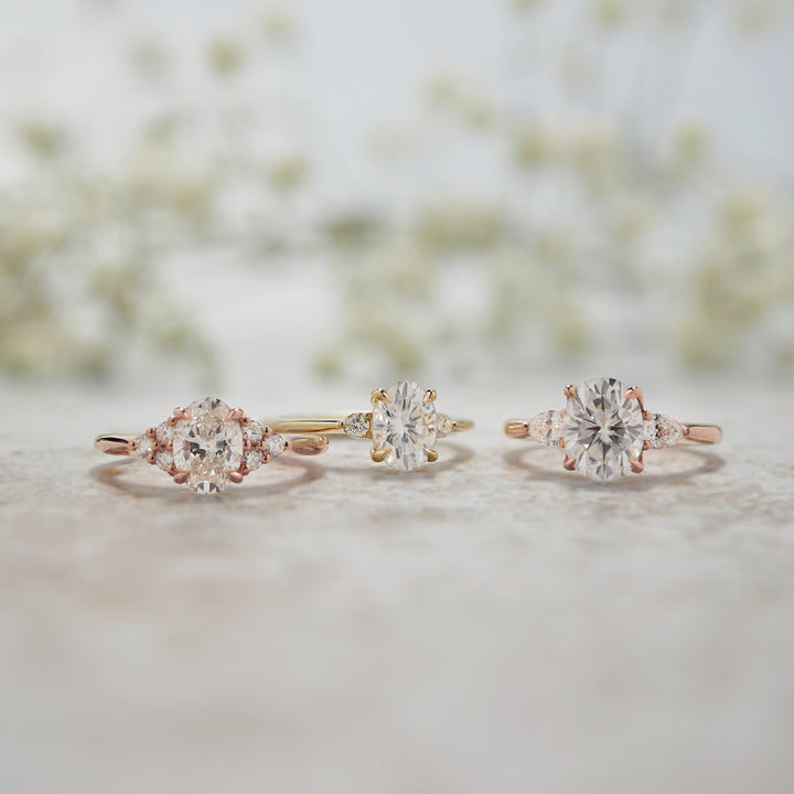 Lisbeth Oval Cut Moissanite Engagement Ring - Identity Diamonds