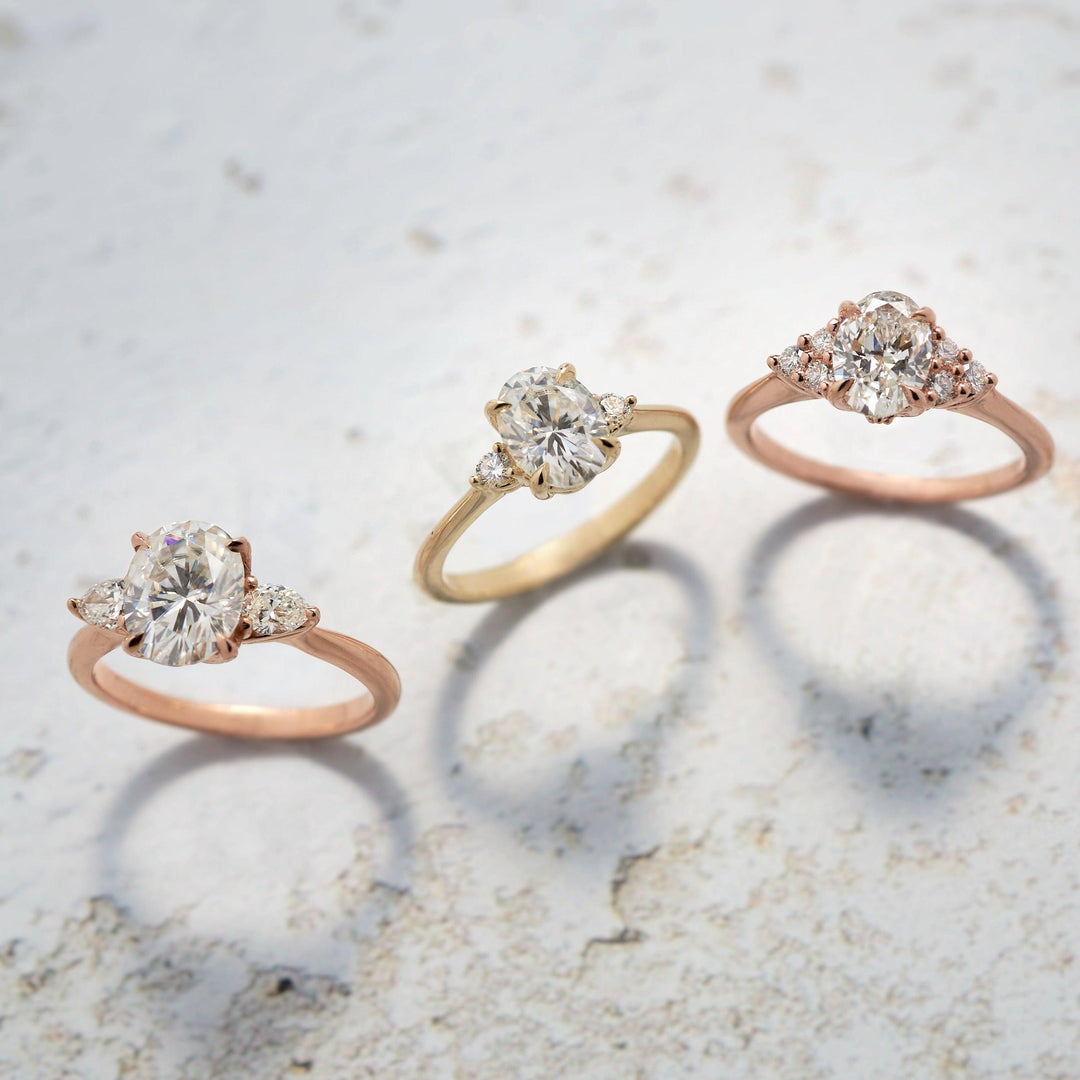 Lisbeth Oval Cut Moissanite Engagement Ring - Identity Diamonds