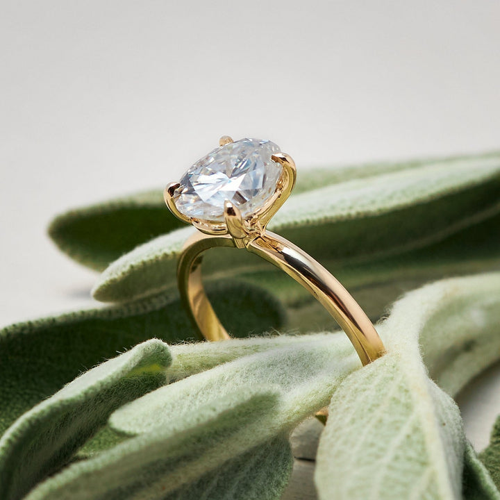 Jenny Oval Cut Moissanite Engagement Ring - Identity Diamonds