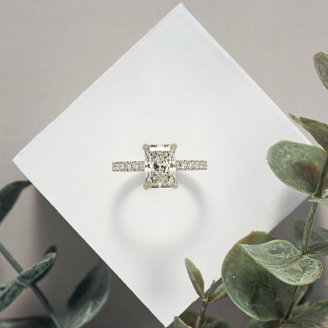 Levi Radiant Cut Diamond Engagement Ring - Identity Diamonds