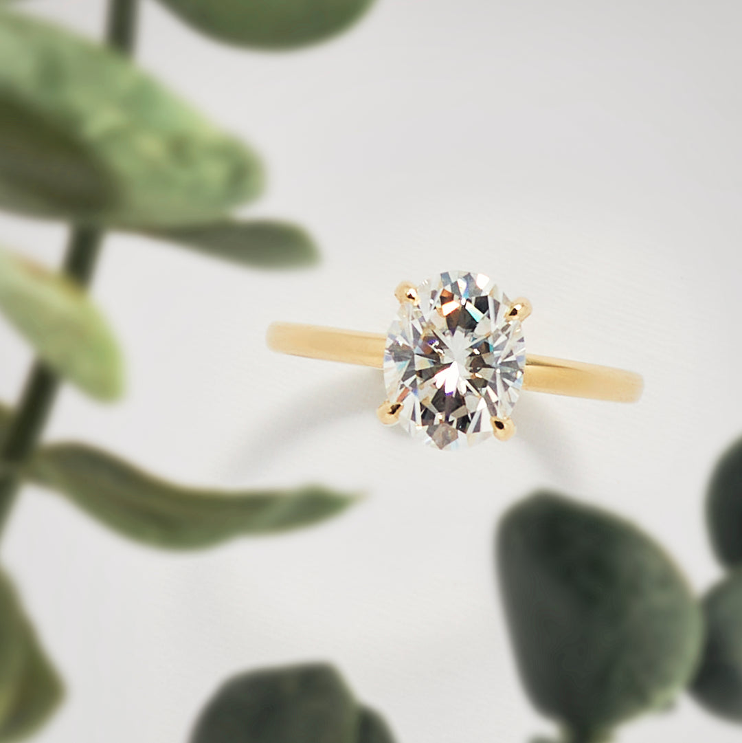 Jenny Oval Cut Diamond Engagement Ring - Identity Diamonds