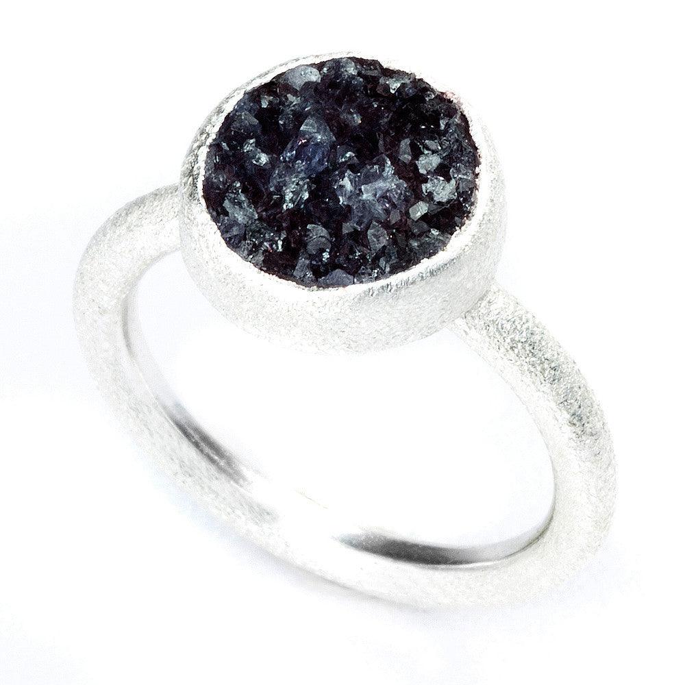 Sterling Silver Druzy Ring - Identity Diamonds
