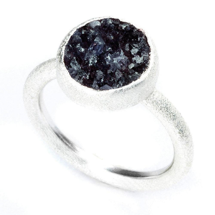 Sterling Silver Druzy Ring - Identity Diamonds
