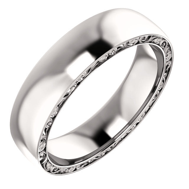 Men's Vintage Inspired Band - Identity Diamonds