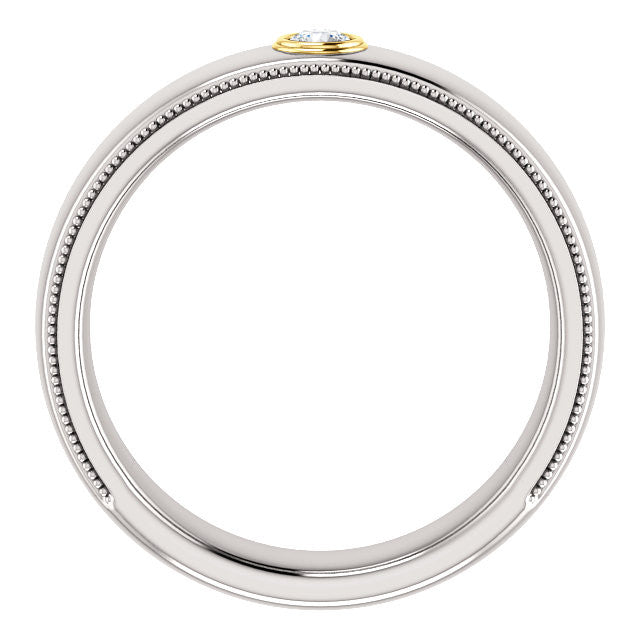 Men's Milgrain Diamond Band - Identity Diamonds