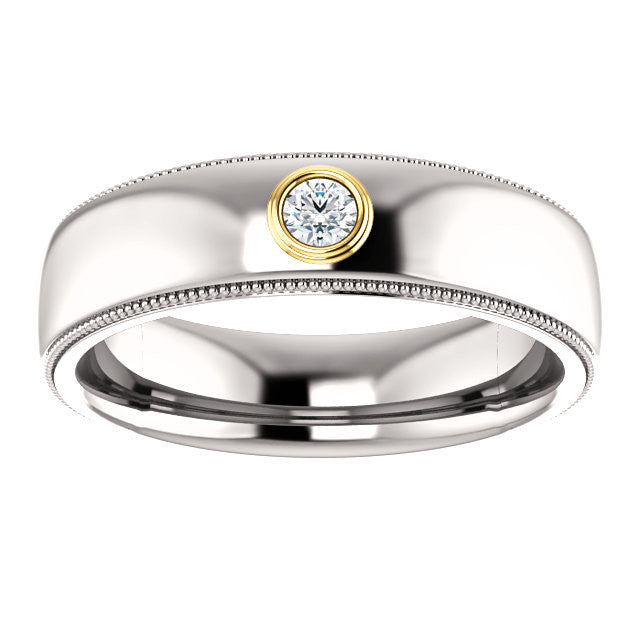 Men's Milgrain Diamond Band - Identity Diamonds