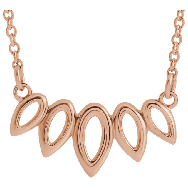 Nature Inspired Leaf Necklace - Identity Diamonds